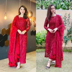 Gorgeous pakistani suit for party and wedding wear